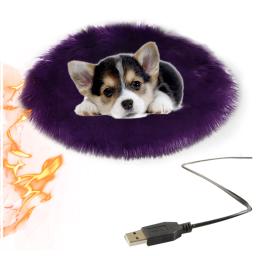 Gato do cão de estimação almofada aquecimento elétrico interface usb termostática corpo inverno mais quente esteira cama cobertor animais acessórios aquecedor - Image 3