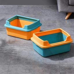 Caixa de areia de grande capacidade para gatos, sandbox anti-respingos, bandeja do gatinho, bacia do banho de limpeza do WC, suprimentos de toalete - Image 4