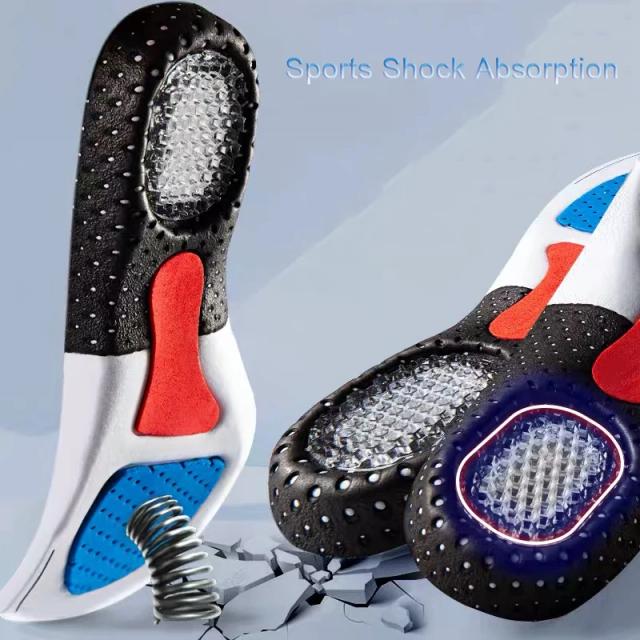 Palmilha Esportiva de Silicone e Espuma de Memória - Conforto e Suporte Superior