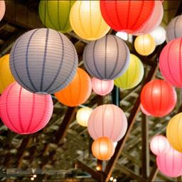 Lanternas De Papel Chinesas Multicoloridas, Eventos De Casamento E Decoração De Festa, Fontes De Férias, Bola De Papel, 32 Cores, 15-20-25-30-35-40cm - Image 2