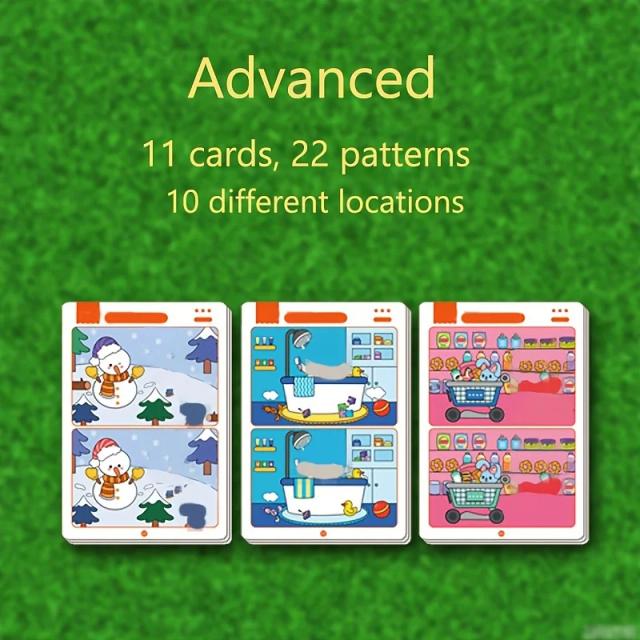 Jogo Educativo Busca de Falhas Papel de Limpeza Reutilizável Treinamento Foco Atenção