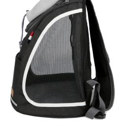 Portadores de animais de estimação portátil malha respirável cão mochila dobrável grande capacidade gato saco transporte ao ar livre viagem suprimentos para animais estimação - Image 3