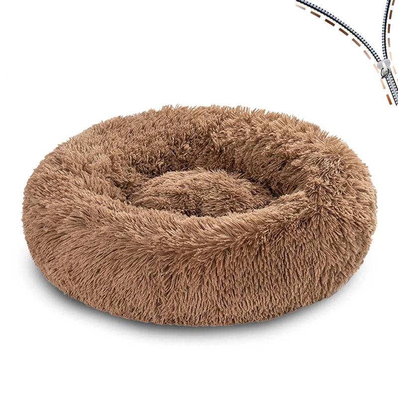 Camas de dormir longas e macias para animais de estimação, cama removível, sofá-cama, canil quente, cães pequenos e grandes, inverno - Image 1