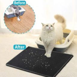 Impermeável Cat Litter Mat, dupla camada de EVA Pet WC, anti-derrapante areia tigela filtro, Sandbox Pad, lavável cama, produtos de almofada limpa - Image 4