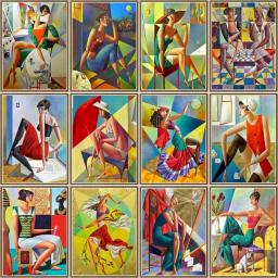 CHENISTORY Pintura Moderna Por Número Abstrato Mulher Desenho Na Lona Pintado À Mão Acrílico Imagem Por Número Kits Decoração Home - Image 1