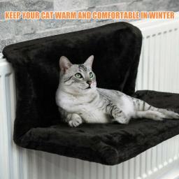 Animal De Estimação Pendurado Radiador Cama, Berço De Gato, Cesta De Lã Quente, Armação De Metal, Rede De Luxo, Metal - Image 2