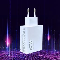 Xiaomi 67w carregador turbo carga rápida adaptador ue/eua cabo usb tipo c para redmi nota pro mi 13 lite k60 k60e k50 civi 3 2 - Image 2