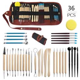 42/61 Pçs/set Kit de Ferramentas de Escultura de Argila de Cerâmica para Artesanato de Arte Ferramenta de Escultura de Argilas de Cera Cerâmica, Conjunto de Ferramentas de Modelagem de Escultura de Cerâmica - Image 3