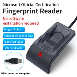 Fingerprint Reader Desktop Biometric Scanner, USB, Operação Livre, Senha, PC, Laptop - Image 1