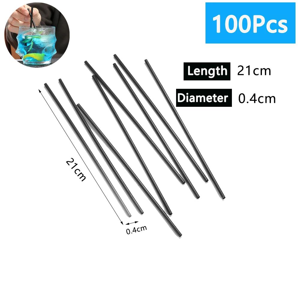 Plástico flexível canudos, preto curvo tubo dobrável, festa de casamento, atacado, 50 pcs, 1000 pcs, 3000pcs - Image 1
