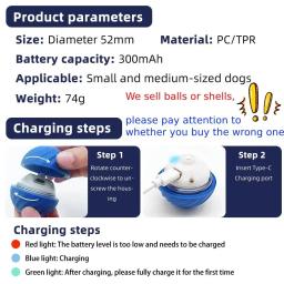 Brinquedo inteligente para cachorro, Brinquedo eletrônico interativo, Bola em movimento USB, Bola saltitante automática, Presente de aniversário Produto de gato - Image 6