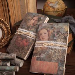 Yoofun 50 pcs/pack material de arte do palácio barroco papel lixo diário planejador scrapbooking decorativo do vintage ofício diy textura - Image 4