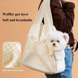 Respirável Cruz Design Peito Mochila para Animais de Estimação, Conforto Dog Bag, Gatinho Transportadora, Saco de Viagem Ao Ar Livre, Pet Supplies Acessórios - Image 3