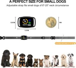 Inteligente Automático Anti Latido Dog Collar, Recarregável, Vibração, Stop Bark, Pet Acessórios, Pequeno, Médio Cães, 5-15lbs - Image 6