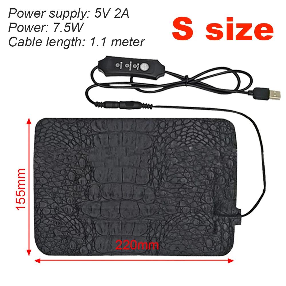 Pet Aquecimento Pad para Répteis, Cobertor Elétrico, Aquecedor, Almofada Quente, Controlador de Temperatura Ajustável, Incubadora Mat, USB - Image 1