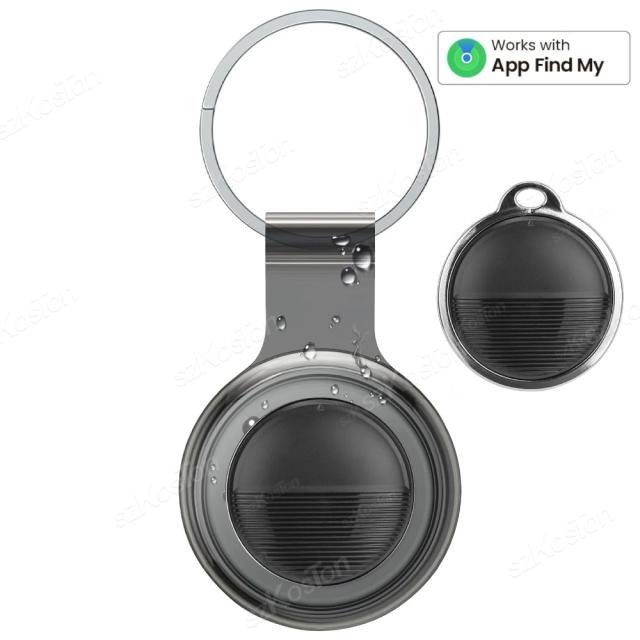 Localizador Inteligente de Chaves com GPS e Bluetooth, Tag Antiperda, Alarme de Lembrete e Compatível com Apple Find My para Animais de Estimação