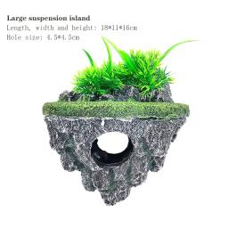 Resina Fish Tank Artificial Decoração, ornamento de pedra de aquário Pedras Flutuantes Criativas, Simulação Acessórios para Terrariu - Image 5