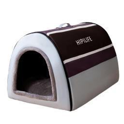 Casa de cachorro lavável portátil, cama de estimação para cães grandes e médios, viajando, design clássico, removível, quente, dormindo - Image 6