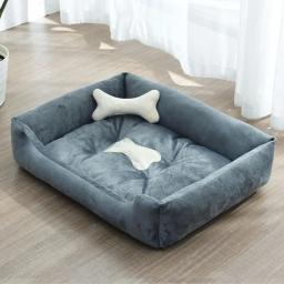 Grande médio pequeno casa cama de gato cama do cão de estimação sofá esteiras produtos para animais coussin chien animais acessórios cães cesta suprimentos - Image 3