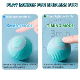 Automatic Rolling Magic Ball para Animais de Estimação, Brinquedos Interativos Inteligentes, Interior, Eletrônico, Cat Game Acessórios - Image 4