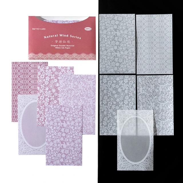 Conjunto de 30 Peças de Papel de Fundo Decorativo para DIY, Scrapbooking e Álbuns de Arte