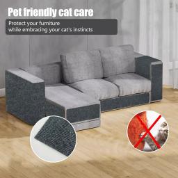 Anti Cat Scratch Tapete Tapete, Trimmable, almofada auto-adesiva, Pet Scratcher, sofá canto, protetor de parede sofá interior - Image 4