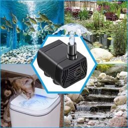 Bomba de água submersível USB para animais de estimação, distribuidor de água para a fonte da piscina, filtro do aquário, DC 3.5V-9V, 3W, 200L por H - Image 5