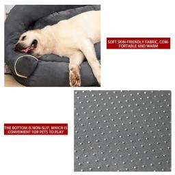 Cão ortopédico sofá cama antiderrapante respirável luxo almofada de cama para animais de estimação cão travesseiro cama de dormir para grande média sma - Image 5