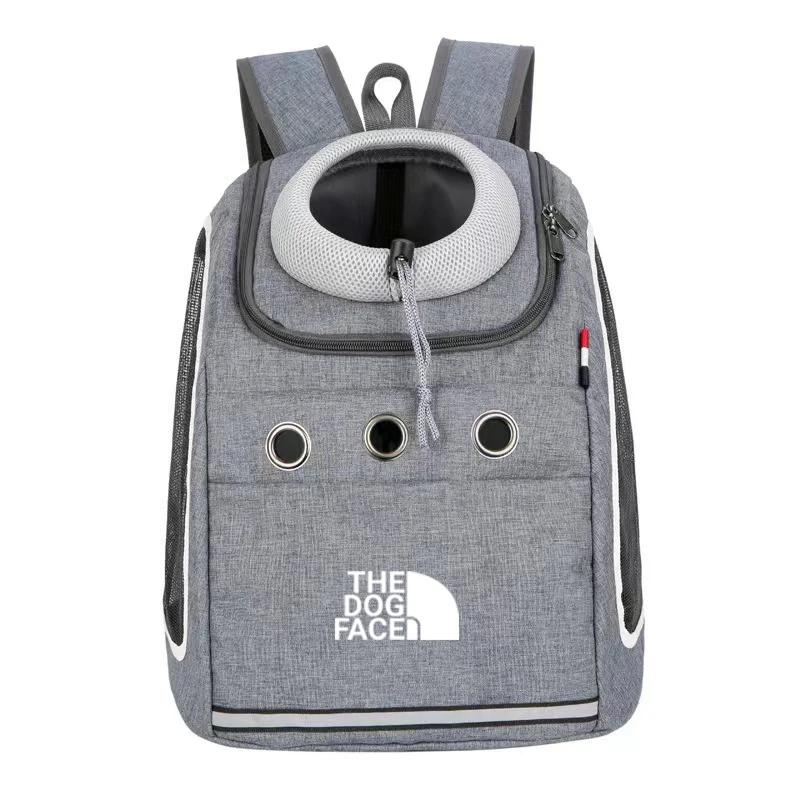 Portadores de animais de estimação portátil malha respirável cão mochila dobrável grande capacidade gato saco transporte ao ar livre viagem suprimentos para animais estimação - Image 1