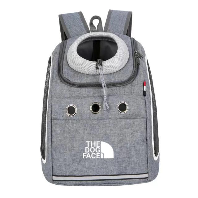 Mochila Dobrável para Animais de Estimação: Malha Respirável e Grande Capacidade para Cães e Gatos em Viagens ao Ar Livre