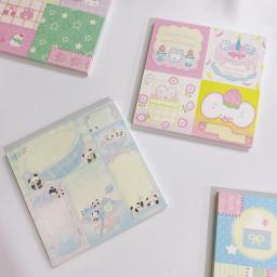 50 folhas kawaii retalhos bloco de notas scrapbook material de papel diy artes artesanato para fazer lista acessório escritórios notas para notas - Image 3