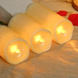 Eletrônico Vela Luzes Simulação de Velas De Plástico, Festa De Casamento, Decorações De Aniversário, Ornamentos De Família, 1 Pc - Image 2