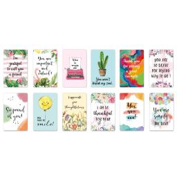 Mini Citação Cartões Adequado para Aniversários e Festivais, Palavras Positivas, Grato, 72Pcs - Image 6