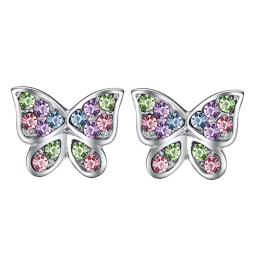 Moda colorido unicórnio gato coração arco-íris parafuso prisioneiro brincos para mulher gilrs colorido zircon brincos jóias accessoriesngs - Image 3