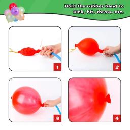 Balões Soco com Elástico, Balão Thicken Fun, Festa de Aniversário, Baby Shower, Jogos Diários para Crianças, Decoração de Casamento, 18 ", 10Pcs - Image 5