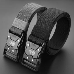 Cinto tático durável para homens e mulheres, fivela automática, perfeito para aventuras ao ar livre, acessórios unissex - Image 1