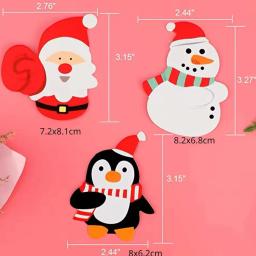 Decoração cartões, 50pcs, bonito, urso, Papai Noel, doces, pirulito, para festa de aniversário infantil, coelho, acessórios de presente - Image 6