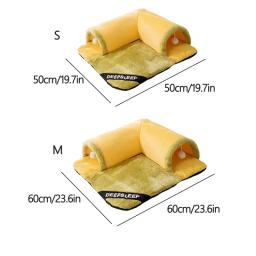 Plush Tunnel Toy Bed para gatos, almofada destacável, tapete de dormir lavável, Play Activity Carpet, House Supplies - Image 6
