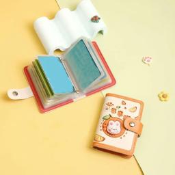 Suporte de cartão portátil para mulheres, bolsa de carteira, bolso de moedas, organizador de cartão de crédito, moda fofa, 20 slots - Image 5