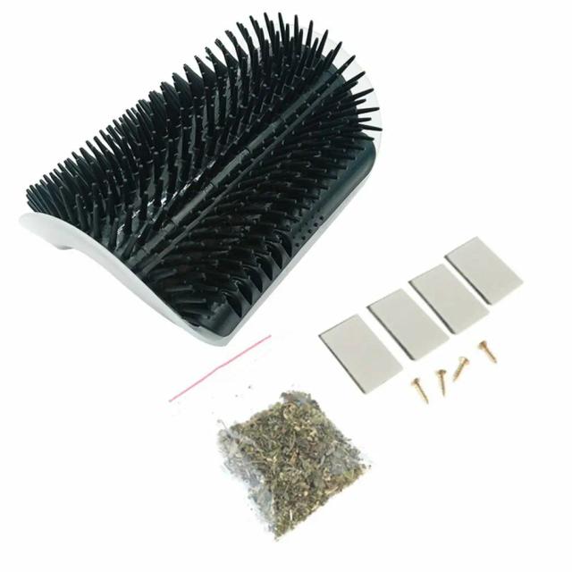 Massageador de Gatos Canto Cat com Catnip - Groomer Autoajustável para Muito Conforto e Diversão