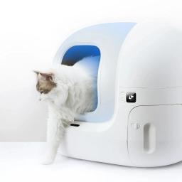 Petkit-Caixa automática para gatos Pura Max, controle de aplicativos, auto limpeza inteligente, banheiro para vários gatos grandes, versão global - Image 4