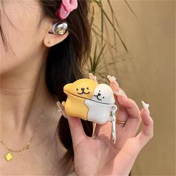 Capa de fone de ouvido com gancho, capa de silicone para Samsung Galaxy Buds Pro, Buds FE, Buds 2 Pro, Buds Live Design, fofo e engraçado - Image 1