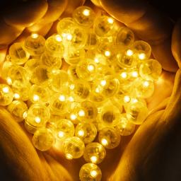 Luzes coloridas de balão LED Mini Lâmpadas LED Ball Lâmpadas brancas para lanternas de papel, festa de casamento e decoração, 20 pçs/lote - Image 3
