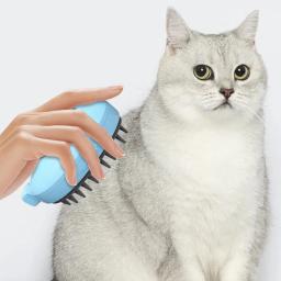 Auto limpeza escova de vapor para pet, spray elétrico, escova de cabelo para massagem, removedor de cabelo do gato do cão, pente grooming suprimentos, 3 em 1 - Image 3