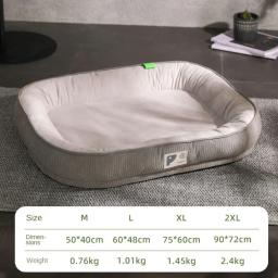 Sofá-cama ortopédico para cães médios e grandes, travesseiro removível, capa impermeável - Image 5