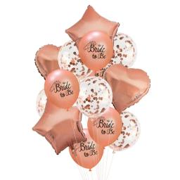 Rosa de ouro noiva para ser carta folha balões papel banner noiva faixa festa de despedida de solteira decoração casamento chá de panela suprimentos - Image 4