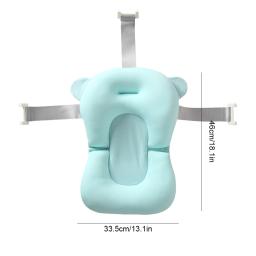 Anti-derrapante assento de almofada de banho flutuante para bebê recém-nascido, travesseiro anti-derrapante, suporta conforto e apoio, 0-12 meses - Image 6