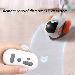 Interativo controle remoto carro elétrico brinquedo para gatos, recarregável Pet Toys, jogo de treinamento, cão suprimentos, versão atualizada, inteligente - Image 3
