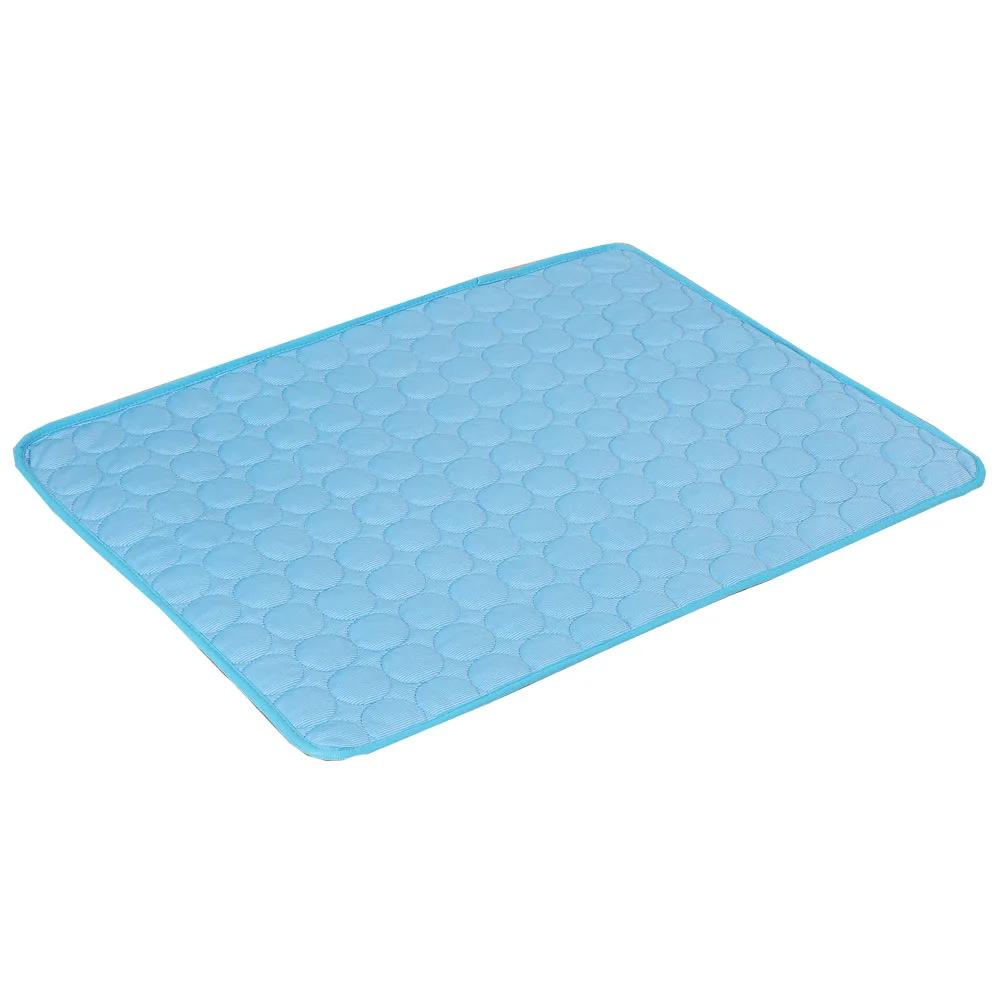 Esteira de resfriamento para animais de estimação, almofada para cães e gatos, seda fria, colchão à prova de umidade, cama para animais pequenos, almofada de verão, 5 tamanhos - Image 1