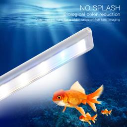 Barra de Luzes LED Extensível para Aquário, Alto Brilhante, Azul e Branco, 18cm-48cm, Iluminação da Tigela de Peixe, Plantas Aquáticas - Image 2